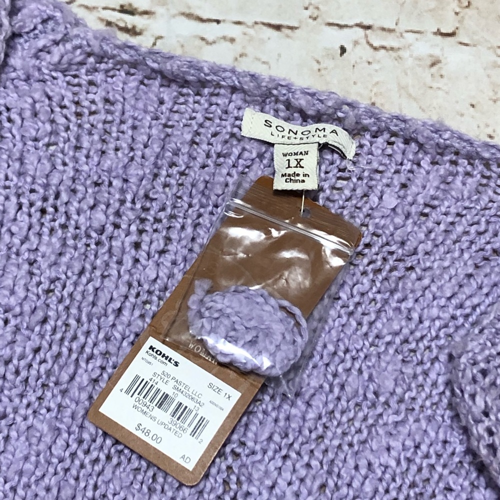 NWT Sonoma Popcorn Knit Tunic Sweater - Picture 5 of 8